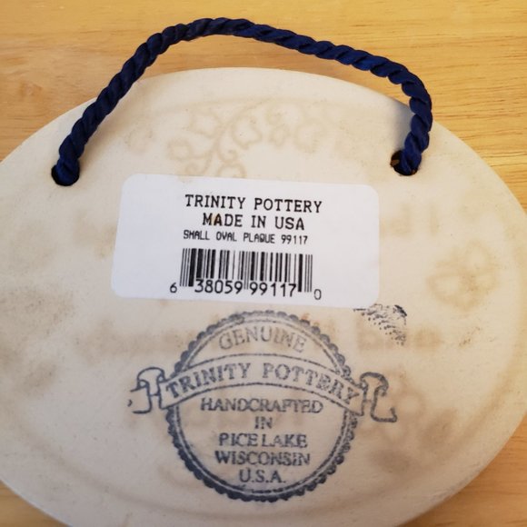 Trinity Pottery Oval Plaque: I barely survived yesterday and it's already today! - Picture 4 of 4